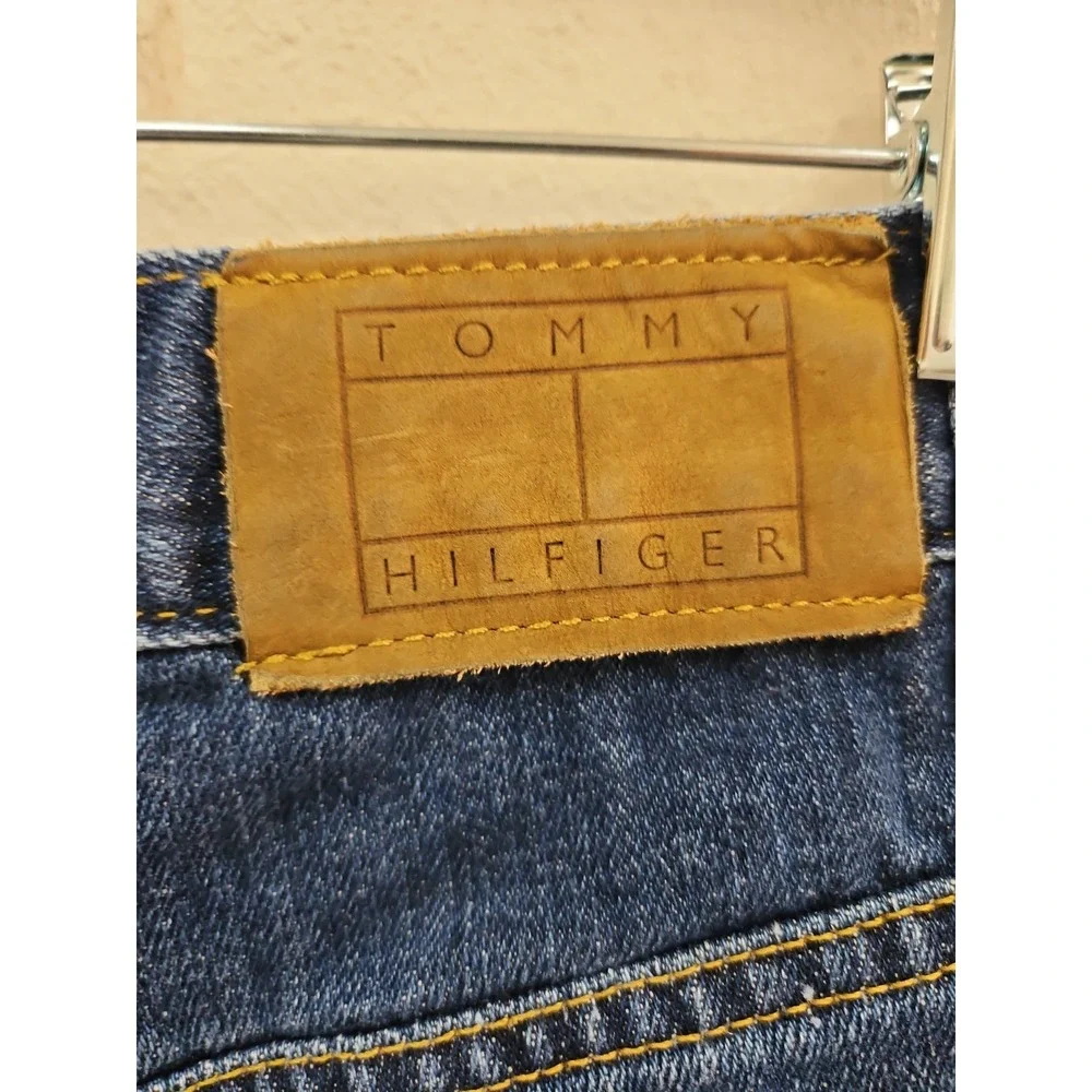Tommy Hilfiger Distressed Carpenter Jorts Size Jean Shorts Baggy Denim Size 30